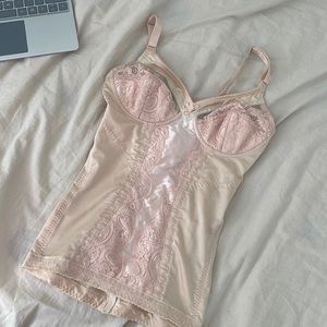 Super cute y2k lingerie bustier corset slip dress top